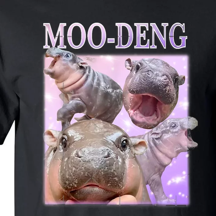 Moodeng The Famous Baby Pigmy Hippo Moodeng Tall T-Shirt