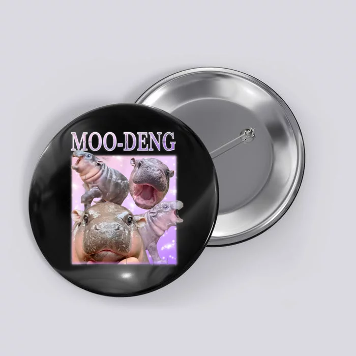 Moodeng The Famous Baby Pigmy Hippo Moodeng Button