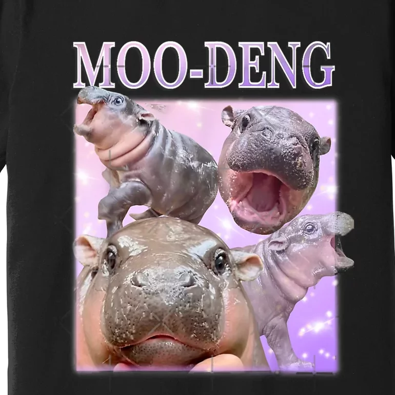 Moodeng The Famous Baby Pigmy Hippo Moodeng Premium T-Shirt