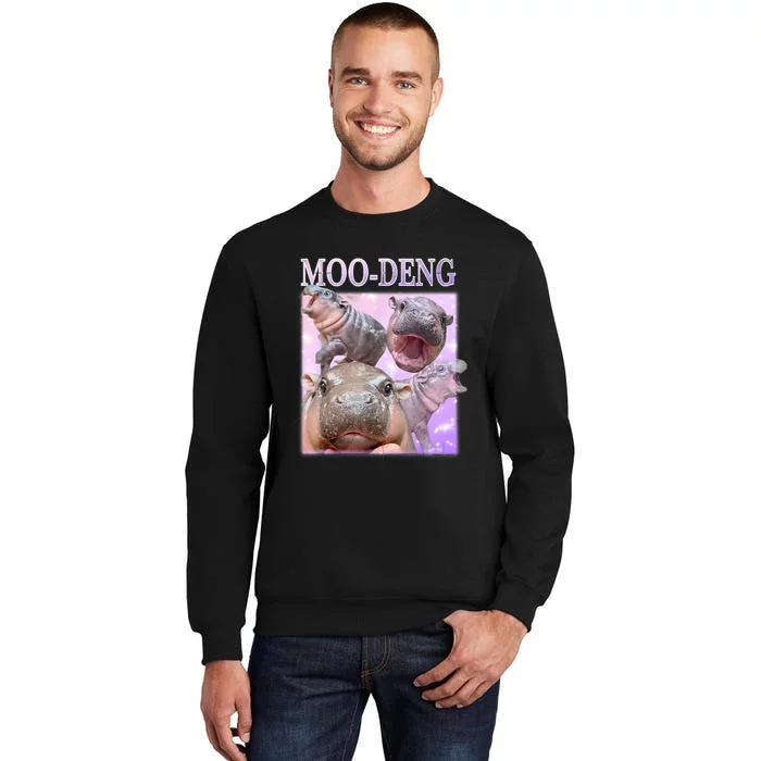 Moodeng The Famous Baby Pigmy Hippo Moodeng Tall Sweatshirt