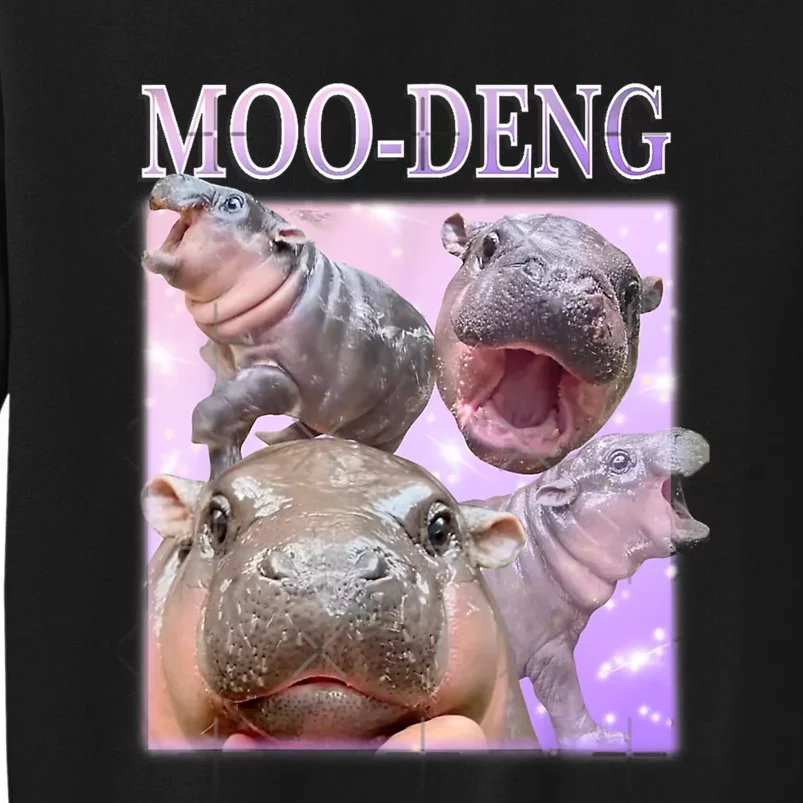 Moodeng The Famous Baby Pigmy Hippo Moodeng Tall Sweatshirt