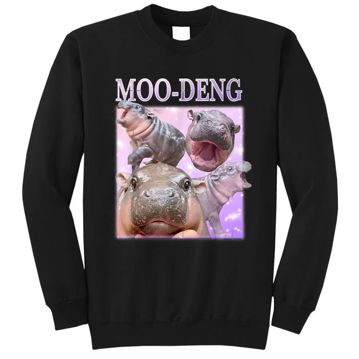 Moodeng The Famous Baby Pigmy Hippo Moodeng Tall Sweatshirt