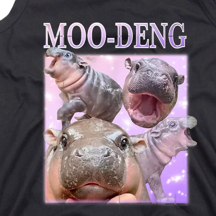 Moodeng The Famous Baby Pigmy Hippo Moodeng Tank Top