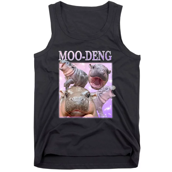 Moodeng The Famous Baby Pigmy Hippo Moodeng Tank Top