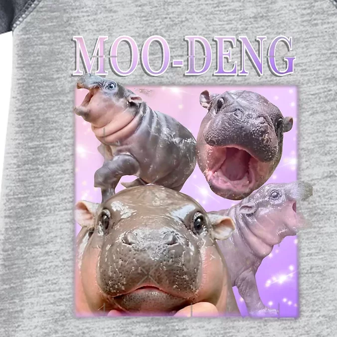 Moodeng The Famous Baby Pigmy Hippo Moodeng Infant Baby Jersey Bodysuit