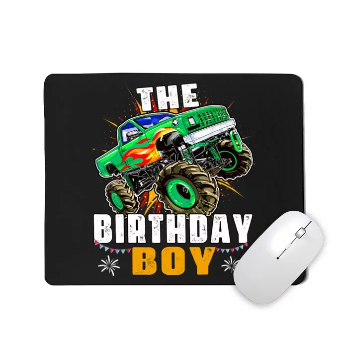 Monster Truck Family Matching The Birthday Boy Mousepad