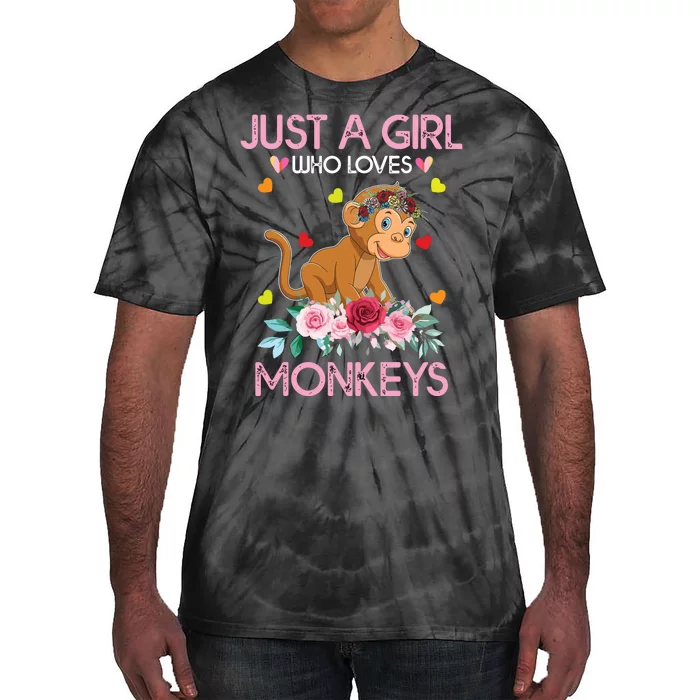 Monkey Tee ForJust A Who Loves Monkeys Tie-Dye T-Shirt