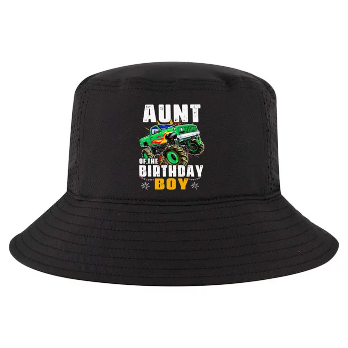 monster truck family matching aunt of the birthday Cool Comfort Performance Bucket Hat