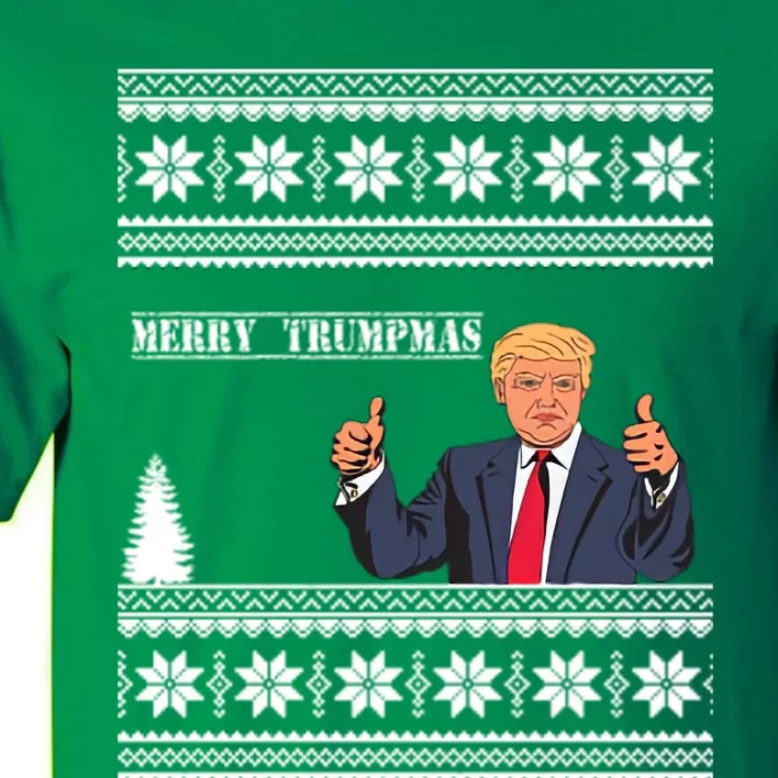 Merry Trumpmas Funny Ugly Christmas Tall T-Shirt