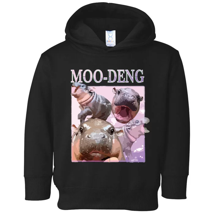 Moodeng The Famous Baby Pigmy Hippo Moodeng Toddler Hoodie