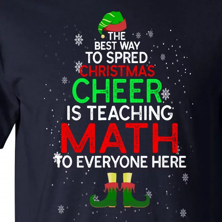 Math Teacher Funny Quote Christmas Tall T-Shirt