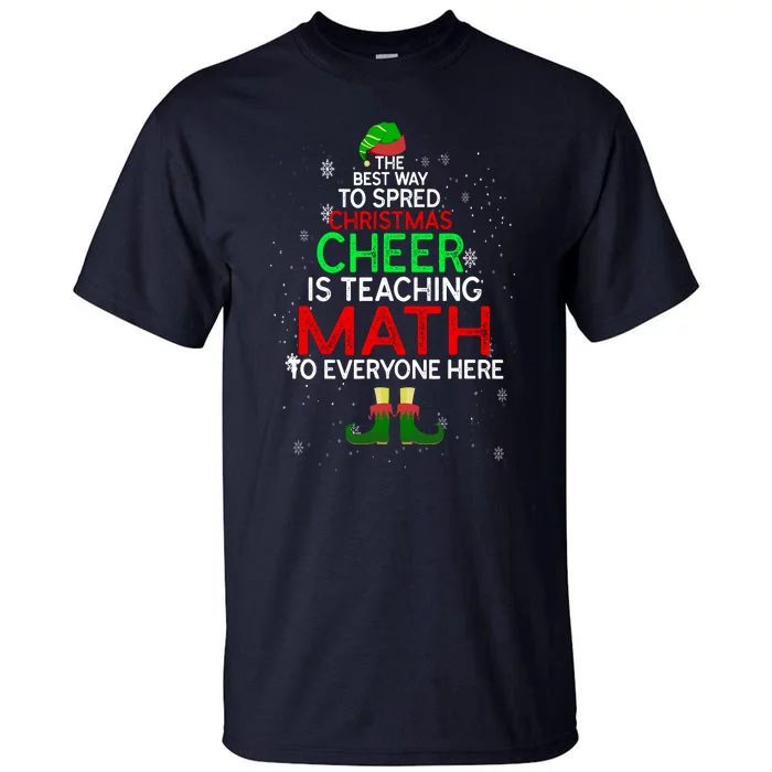 Math Teacher Funny Quote Christmas Tall T-Shirt