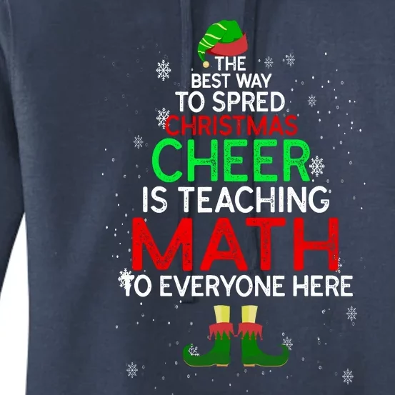 Math Teacher Funny Quote Christmas Women's Pullover Hoodie