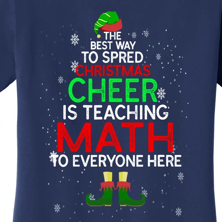 Math Teacher Funny Quote Christmas Women's T-Shirt