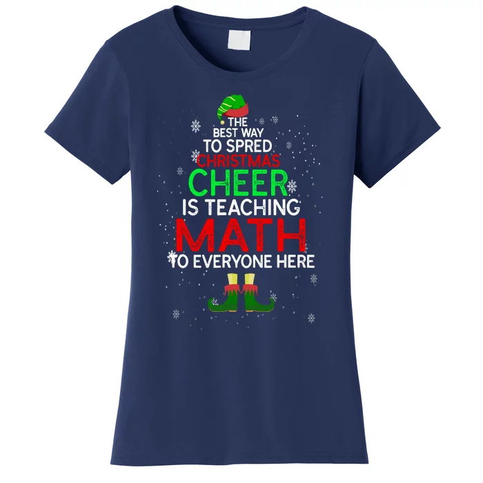 Math Teacher Funny Quote Christmas Women's T-Shirt