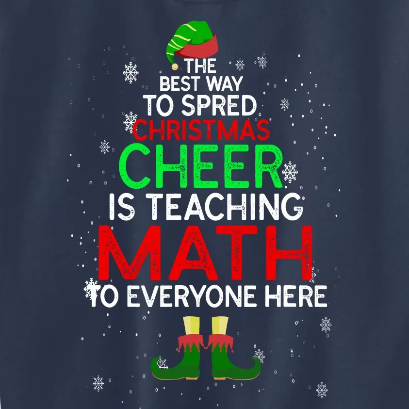 Math Teacher Funny Quote Christmas Kids Sweatshirt