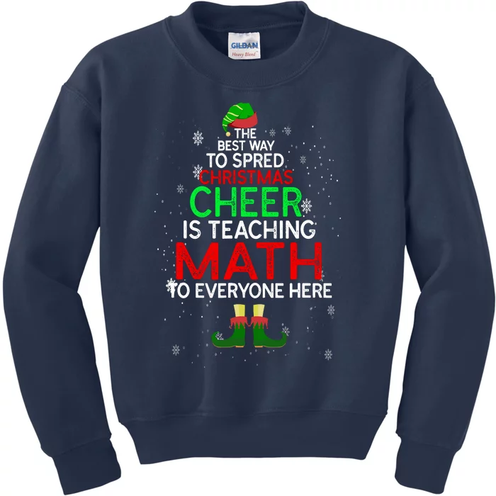 Math Teacher Funny Quote Christmas Kids Sweatshirt