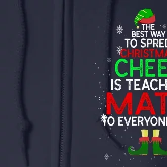 Math Teacher Funny Quote Christmas Full Zip Hoodie