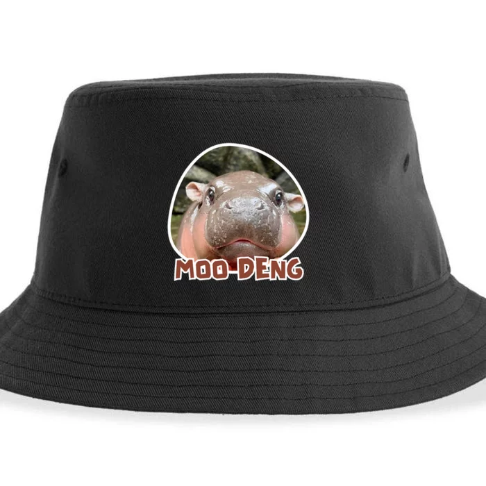 Moodeng The Famous Cute Baby Pigmy Hippo In Thailand Sustainable Bucket Hat