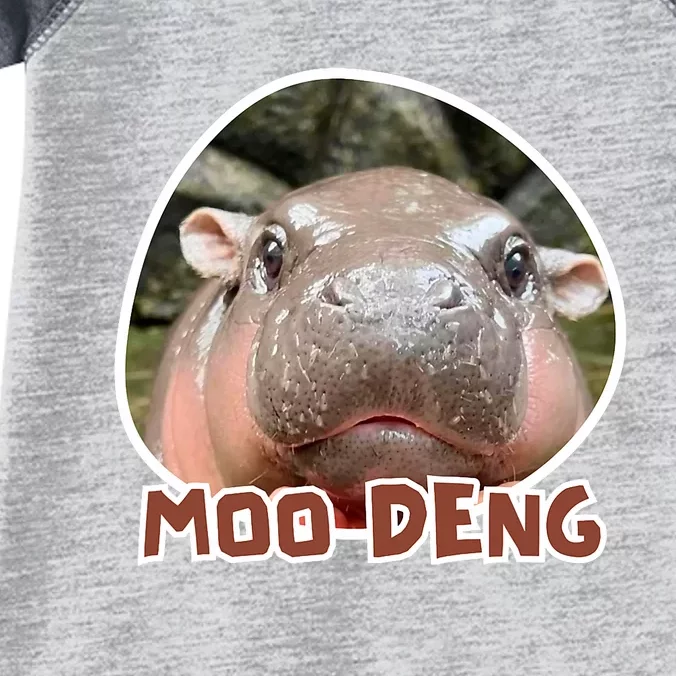 Moodeng The Famous Cute Baby Pigmy Hippo In Thailand Infant Baby Jersey Bodysuit