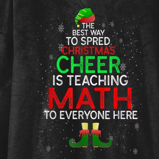 Math Teacher Funny Quote Christmas Hooded Wearable Blanket