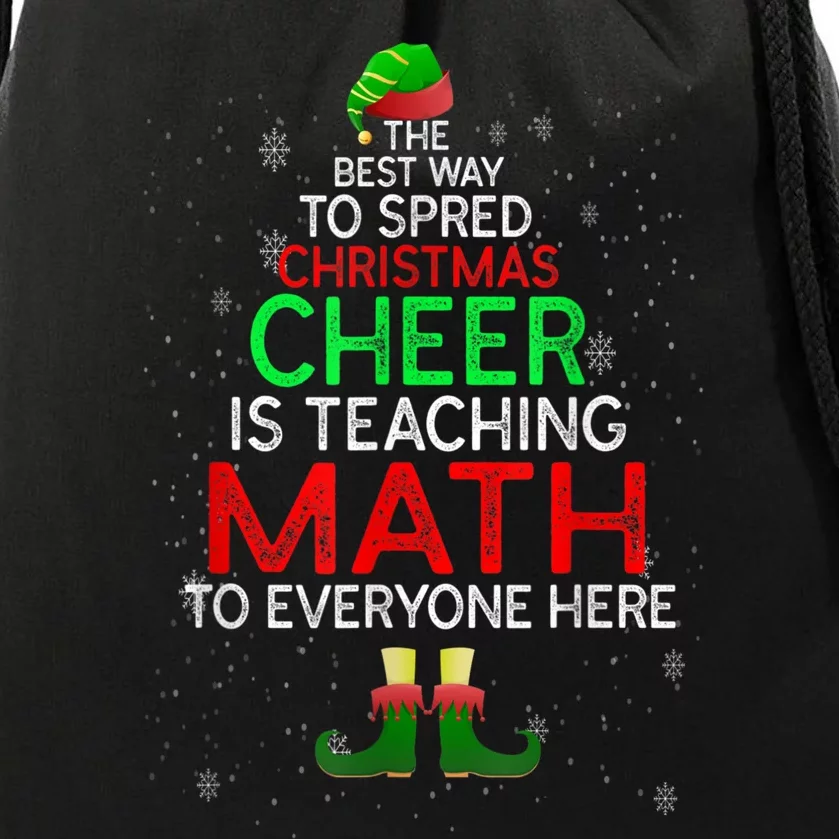 Math Teacher Funny Quote Christmas Drawstring Bag