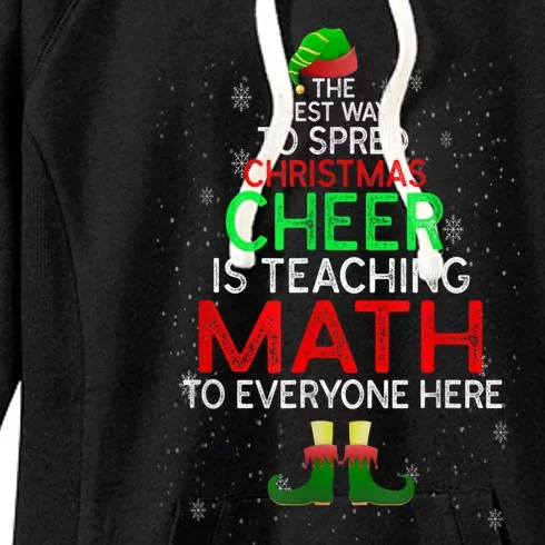 Math Teacher Funny Quote Christmas Women's Fleece Hoodie