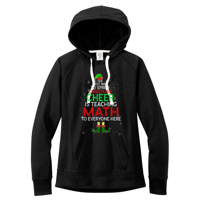 Math Teacher Funny Quote Christmas Women's Fleece Hoodie