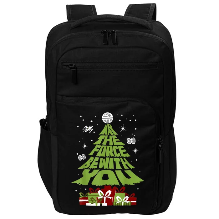 May The Forth Be With You Christmas Tree Impact Tech Backpack