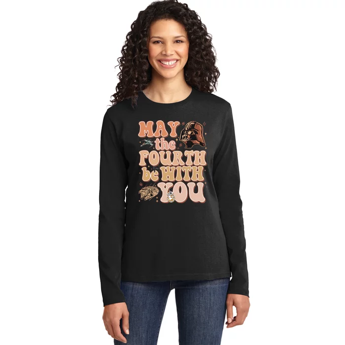 May The Fourth Be With You Galaxys Edge Trip Ladies Long Sleeve Shirt