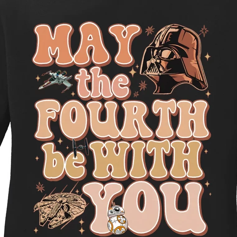 May The Fourth Be With You Galaxys Edge Trip Ladies Long Sleeve Shirt