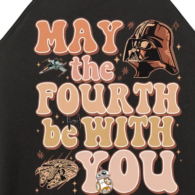 May The Fourth Be With You Galaxys Edge Trip Women’s Perfect Tri Rocker Tank