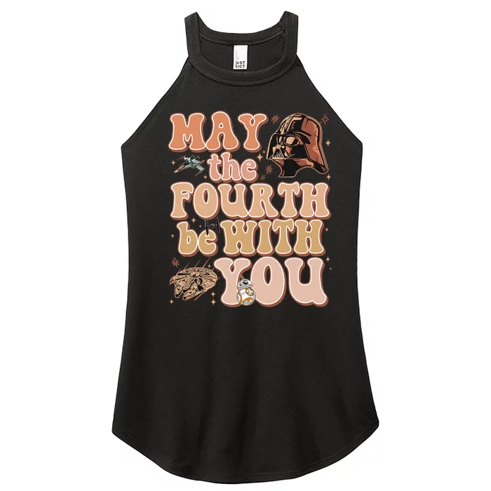 May The Fourth Be With You Galaxys Edge Trip Women’s Perfect Tri Rocker Tank