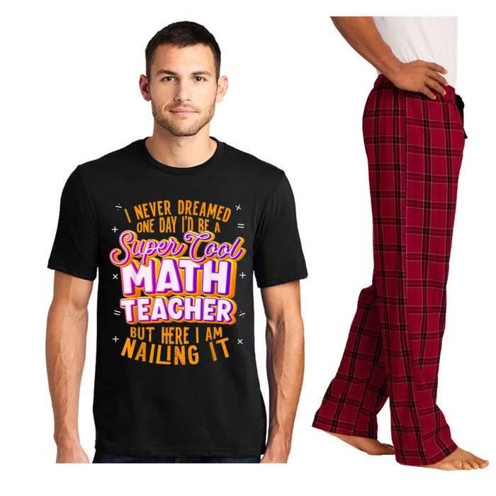 Math Teacher Funny Math Tee Math Lover Pajama Set