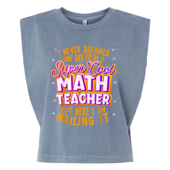 Math Teacher Funny Math Tee Math Lover Garment-Dyed Women's Muscle Tee