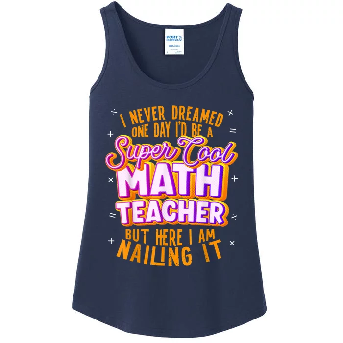 Math Teacher Funny Math Tee Math Lover Ladies Essential Tank