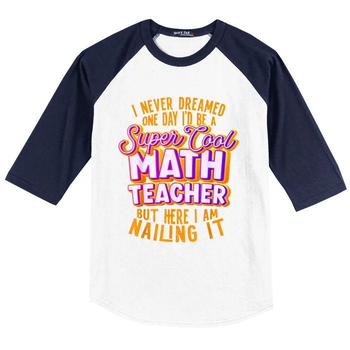 Math Teacher Funny Math Tee Math Lover Baseball Sleeve Shirt