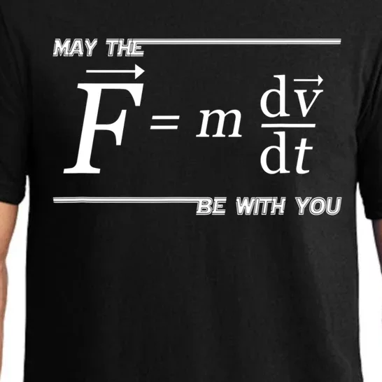 May The (F=m*dv/dt) Be With You Funny Gift For Physics Science Pajama Set