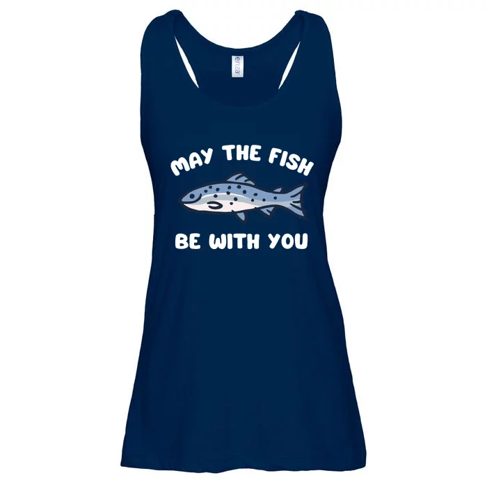 MAY THE FISH BE WITH YOU FUNNY MAY THE FISH BE WITH YOU Ladies Essential Flowy Tank