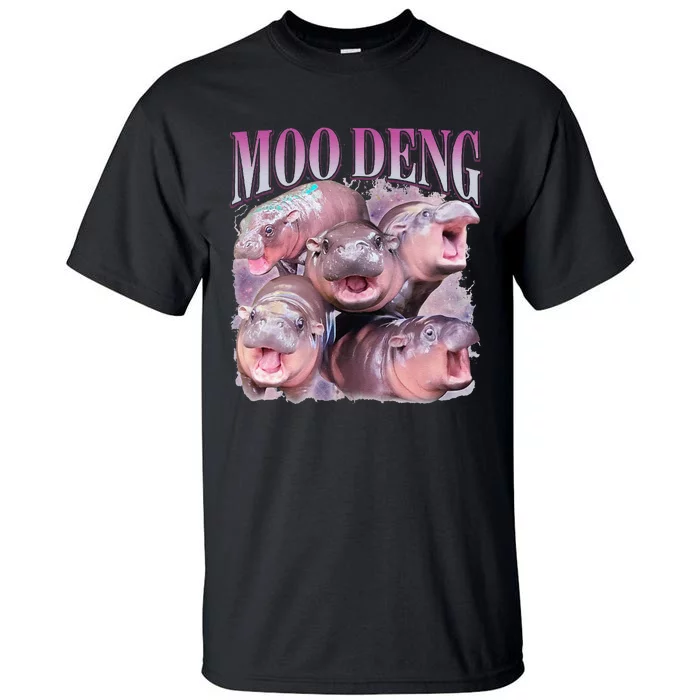 Moodeng The Famous Baby Pigmy Hippo Moodeng Gift Tall T-Shirt