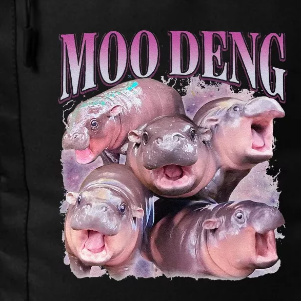 Moodeng The Famous Baby Pigmy Hippo Moodeng Gift Daily Commute Backpack