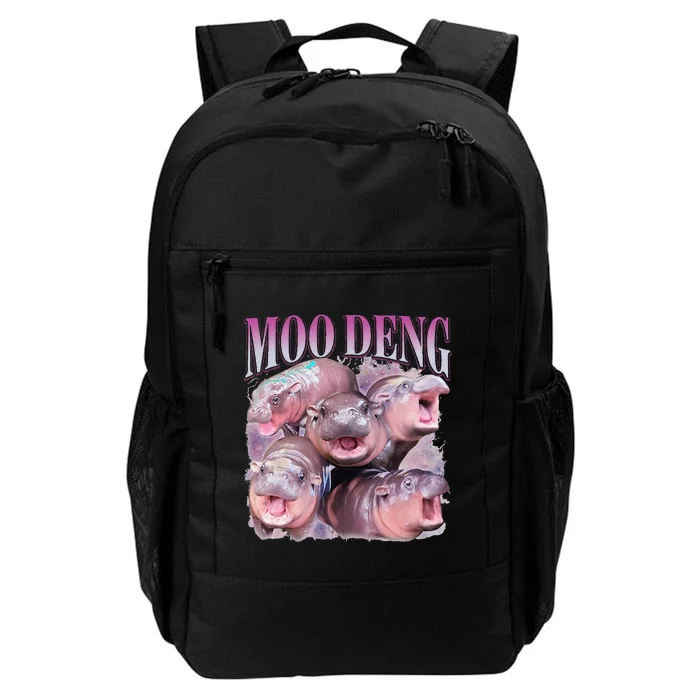 Moodeng The Famous Baby Pigmy Hippo Moodeng Gift Daily Commute Backpack