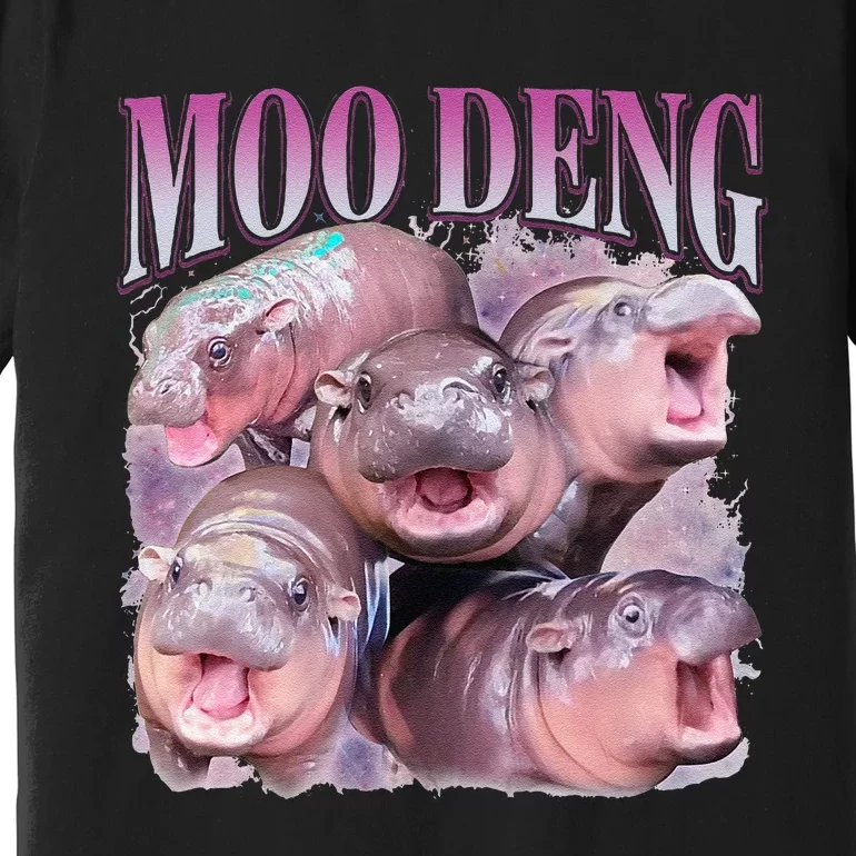 Moodeng The Famous Baby Pigmy Hippo Moodeng Gift Premium T-Shirt