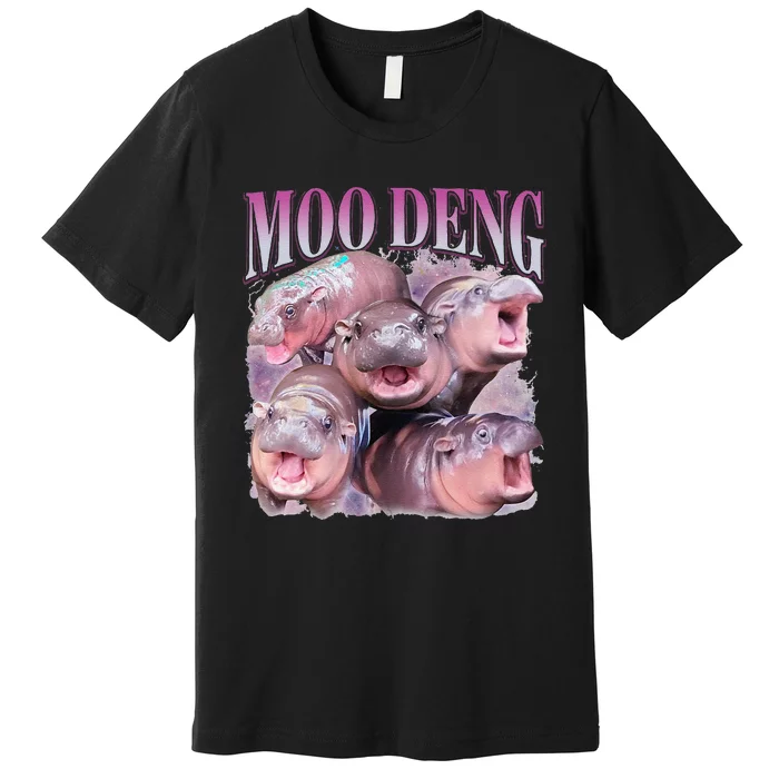 Moodeng The Famous Baby Pigmy Hippo Moodeng Gift Premium T-Shirt