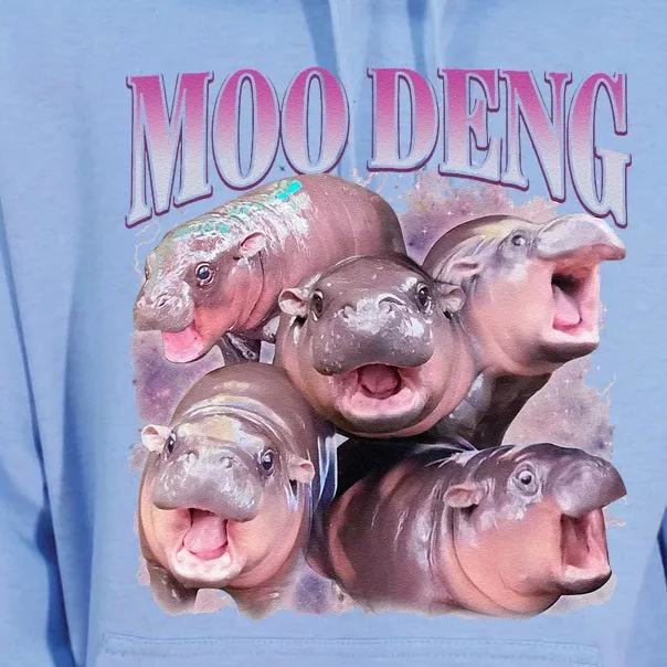 Moodeng The Famous Baby Pigmy Hippo Moodeng Gift Unisex Surf Hoodie