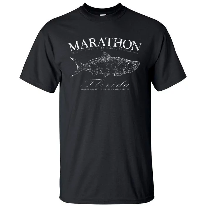 Marathon Tarpon Fishing In Monroe County Florida Keys Tall T-Shirt