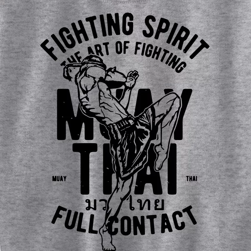 Muay Thai Full Contact Martial Arts Mma Kids Sweatshirt