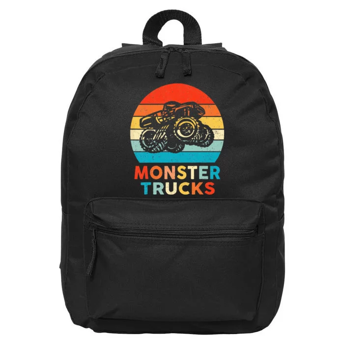 Monster Truck For & Adults 16 in Basic Backpack