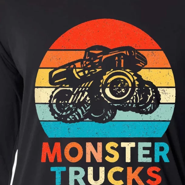 Monster Truck For & Adults Cooling Performance Long Sleeve Crew