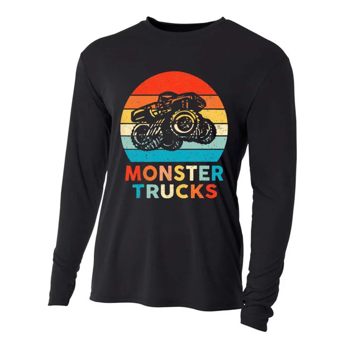 Monster Truck For & Adults Cooling Performance Long Sleeve Crew